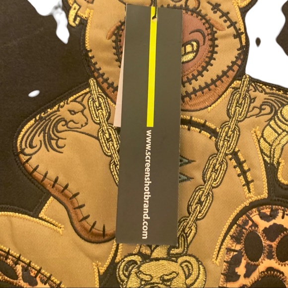 Screenshot size 3X sweatshirt Extra Teddy patch and leopard print sleeves - Picture 6 of 6